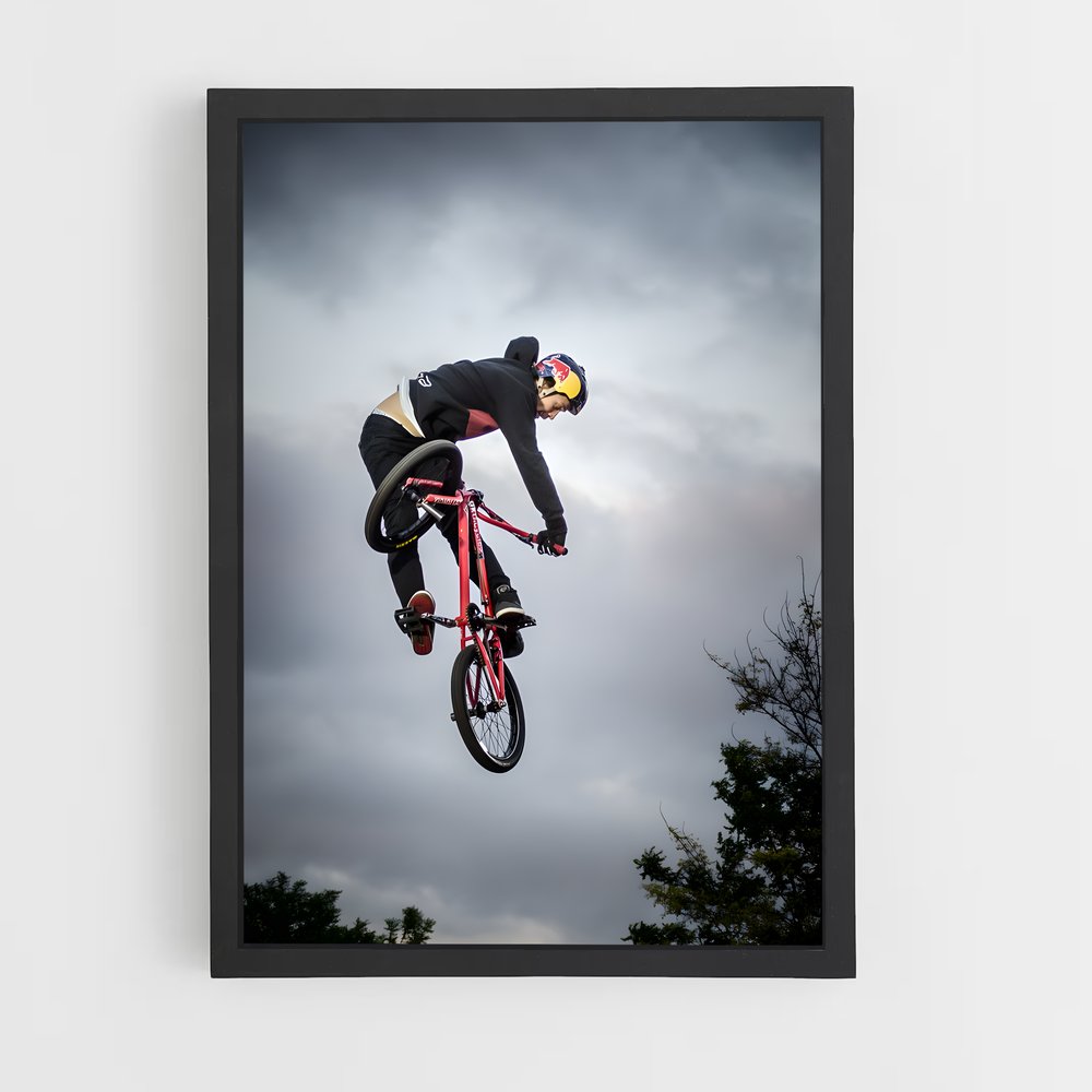 Poster Trickster на байке – affiche BMX (vue 2)